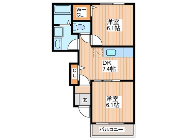 カ－サ・フェリ－チェⅡの物件間取画像